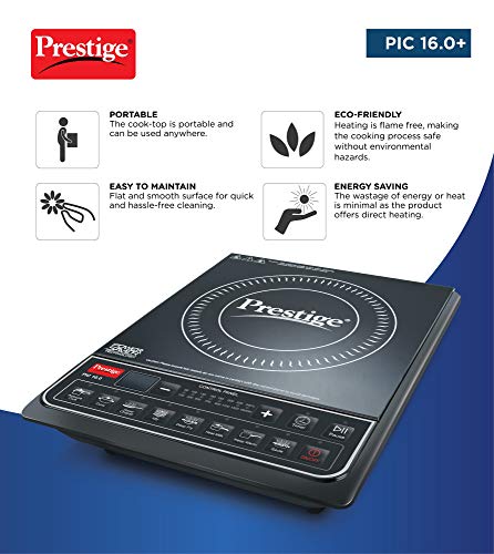 Prestige PIC Induction Cooktop with Push button (Black)