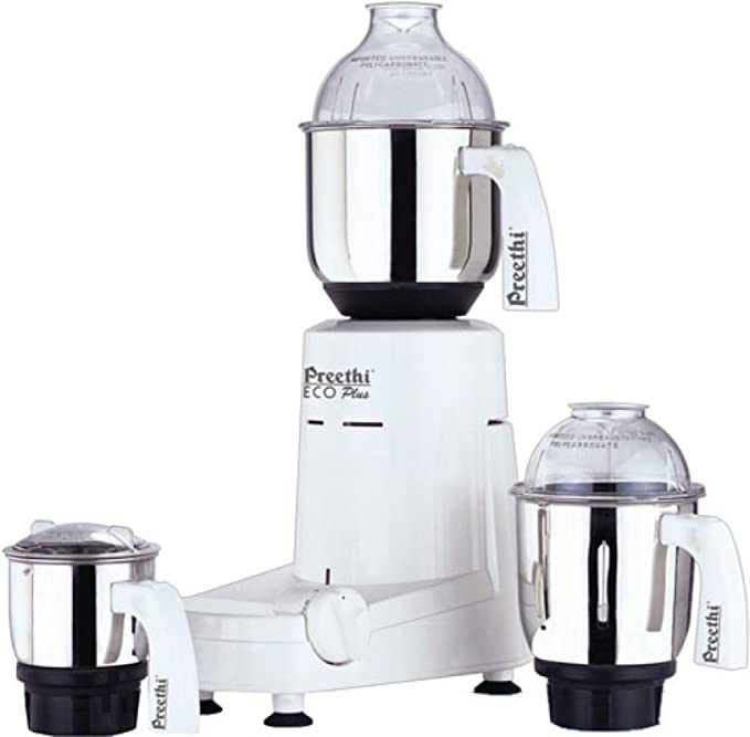 PREETHI ECO PLUS 110 VOLTS MIXER GRINDER (FOR USE IN USA & CANADA ONLY),WHITE