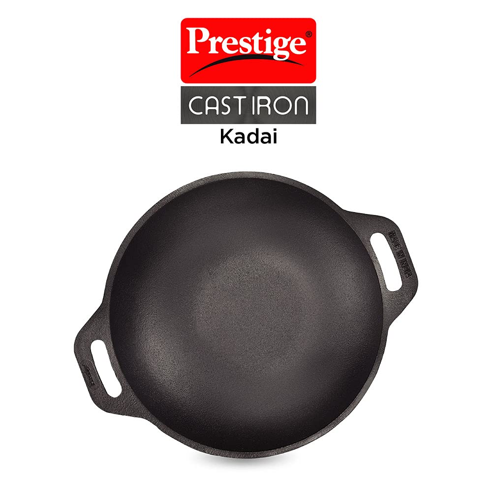 Prestige Cast Iron Kadai, 260 mm