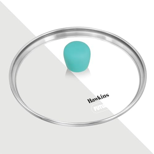 Hawkins 1.25 Litre Casserole, Aqua Baby Casserole with Glass Lid, Aqua Blue (UBC125G)