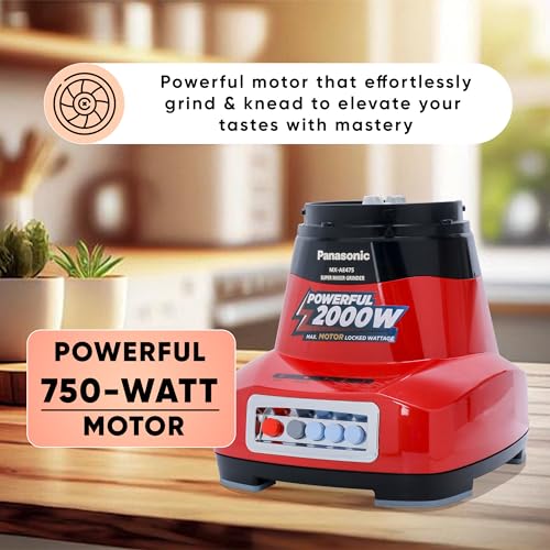 Panasonic MX-AE475 Mixer Grinder, Monster 2000W Super Mixer