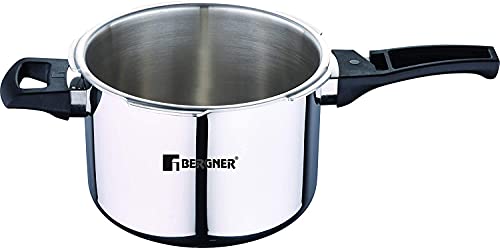 Bergner Argent Elements Tri-ply Stainless Steel Unpressure Cooker With Outer Lid (3.5 Ltrs., Silver)