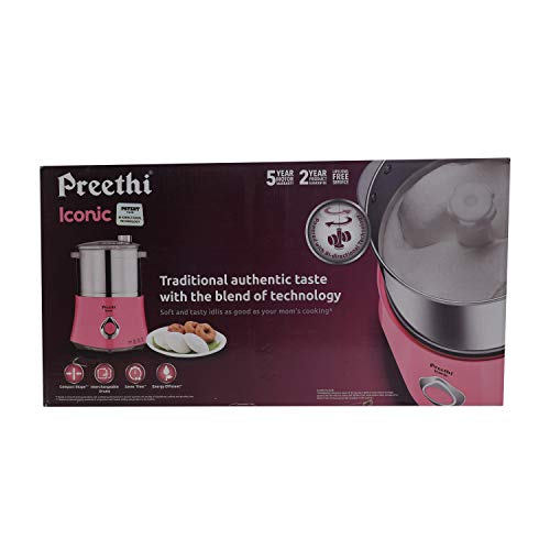 Preethi Iconic Wet Grinder, 2 L (Pink)