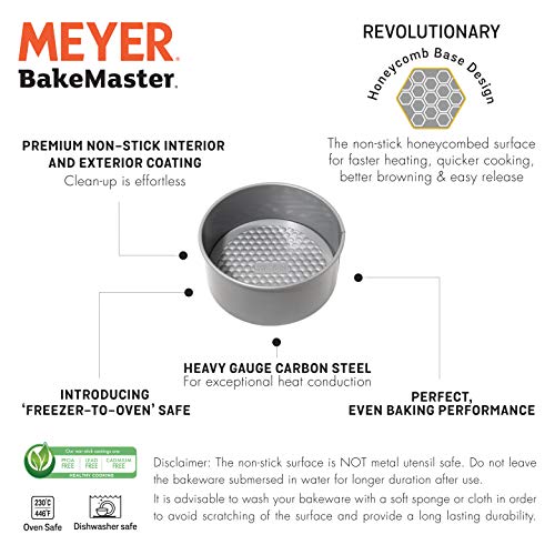 Meyer Bakemaster Non-Stick Bakeware - Loose Base Cake Tin, 20cm