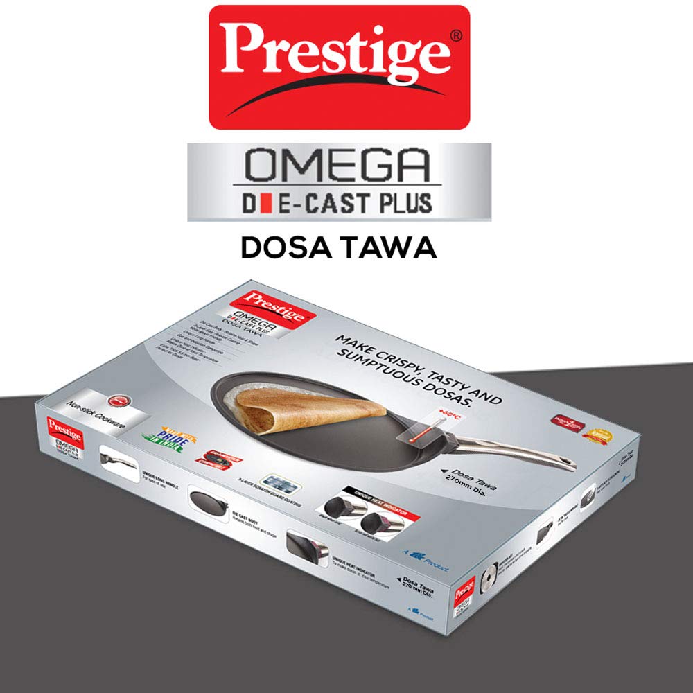 Prestige Omega Die-Cast Plus Non-Stick Dosa Tawa 270mm